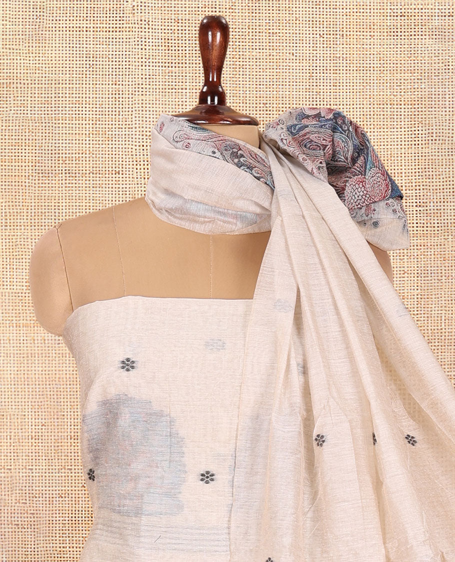 Chikku Semi-Chanderi Silk Material Chudidar Set