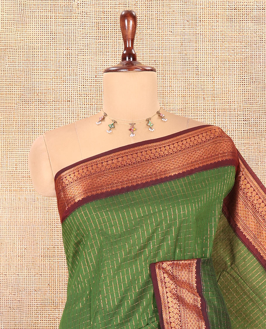 Green Kalyani Cotton Saree