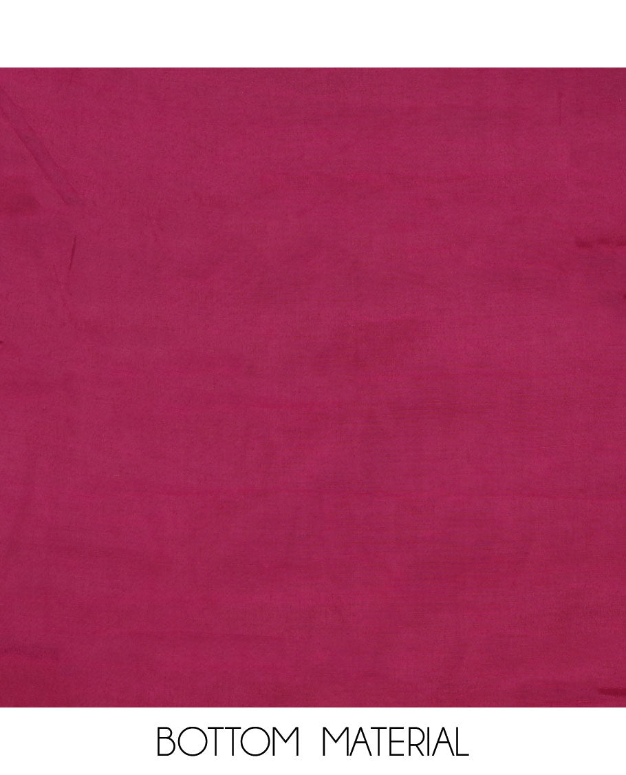 Maroon material chudidar set, sequins embroidered top, plain bottom, and scallop thread embroidered dupatta