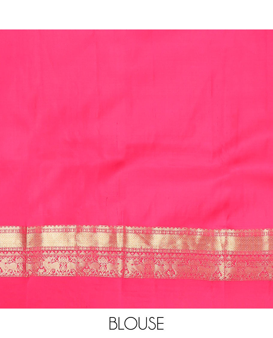 Black zari buttas silk saree, contrast border of diamond, mayil kann, muthu & yaali design & jaal pallu