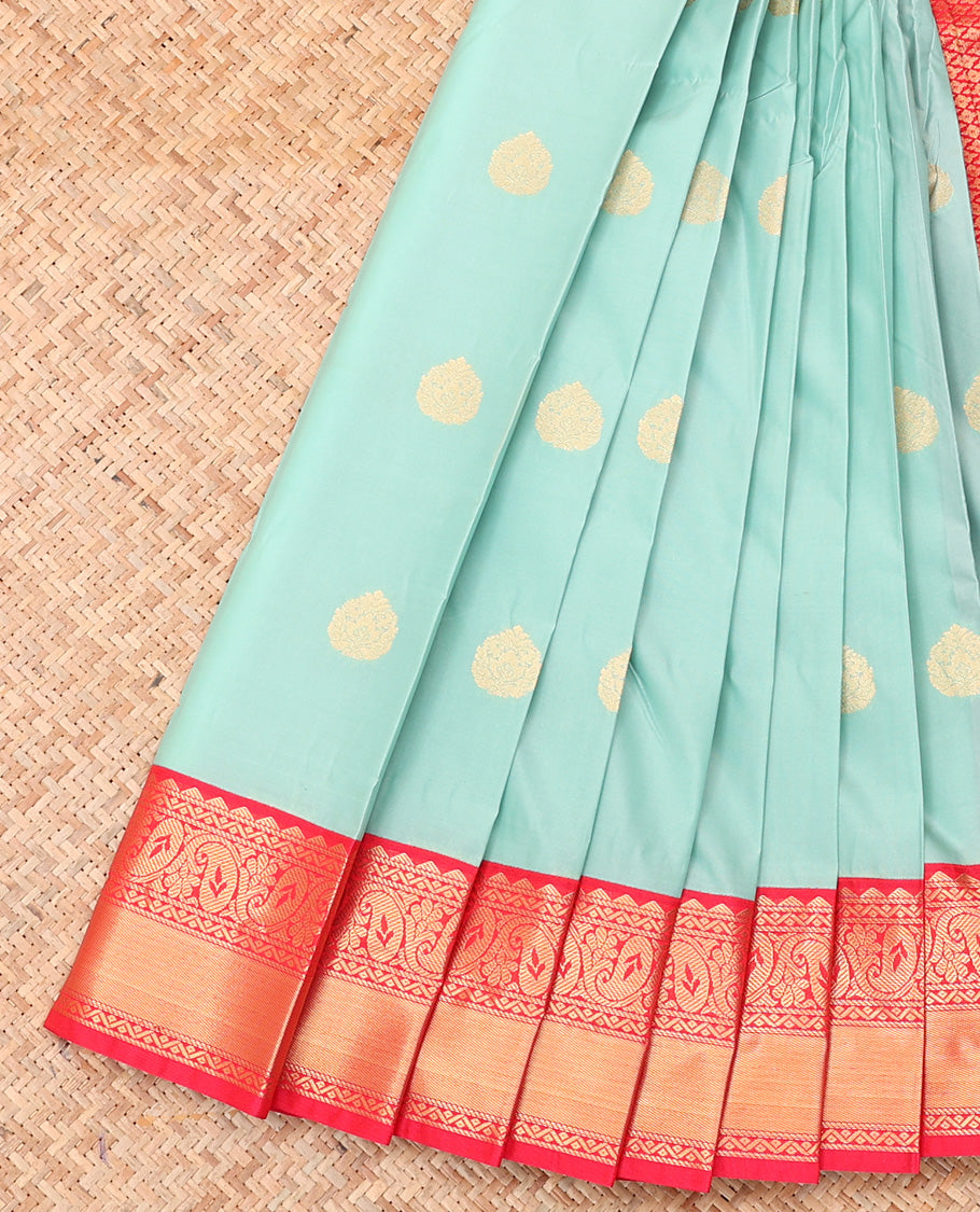 Pale Blue Budget Silk Saree