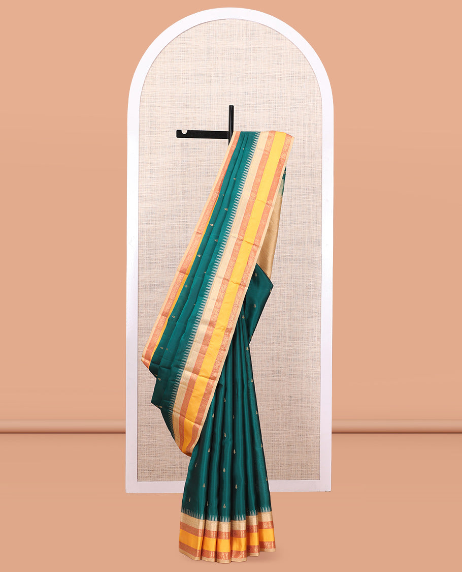 Green Butta Vasundhara Lite Silk Mix Saree