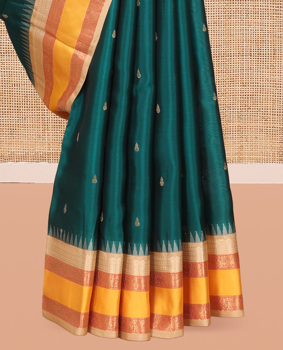 Green Butta Vasundhara Lite Silk Mix Saree