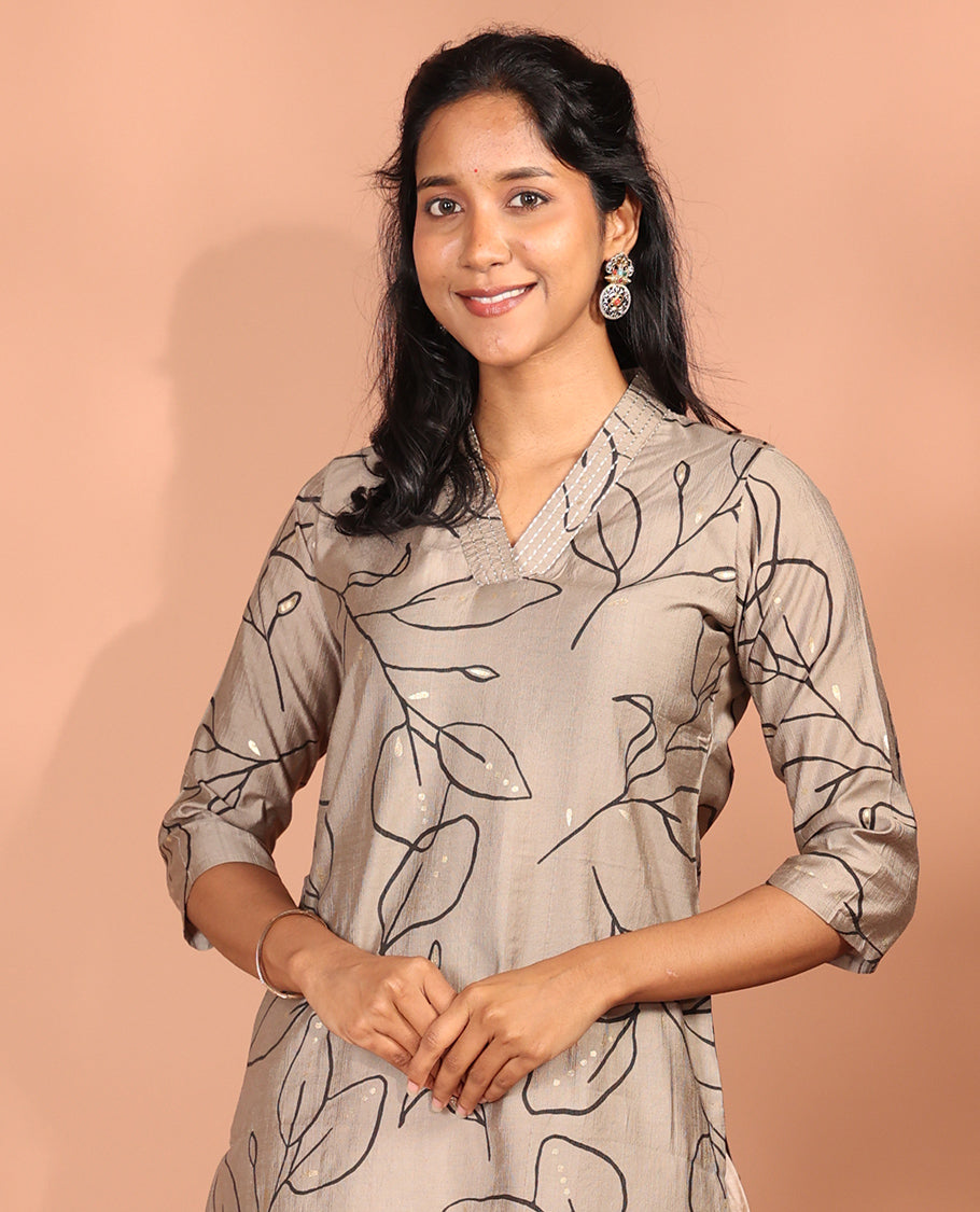 Grey Vatican Readymade Kurti