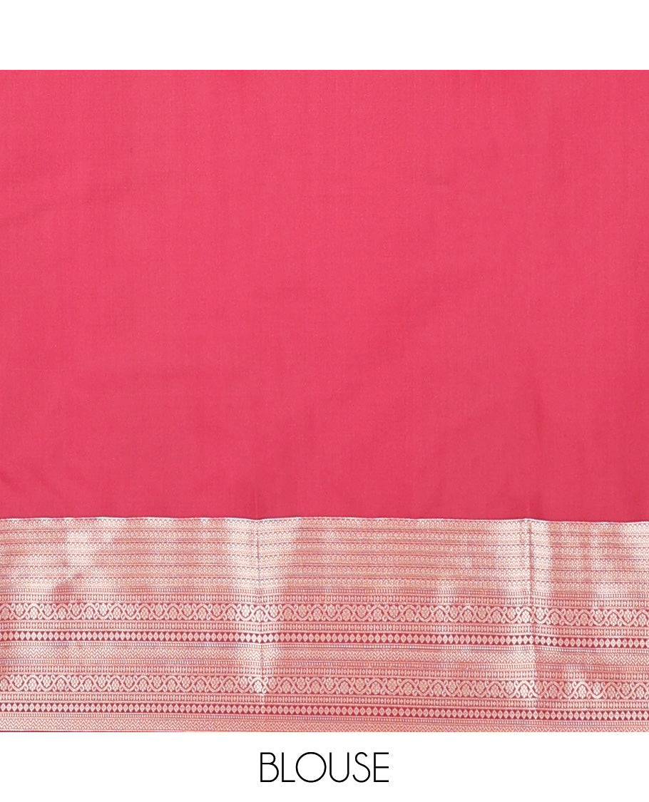 Maroon iruthalai pakshi and chakram Vasundhara silk mix, traditional motifs zari woven border, and vanki pallu