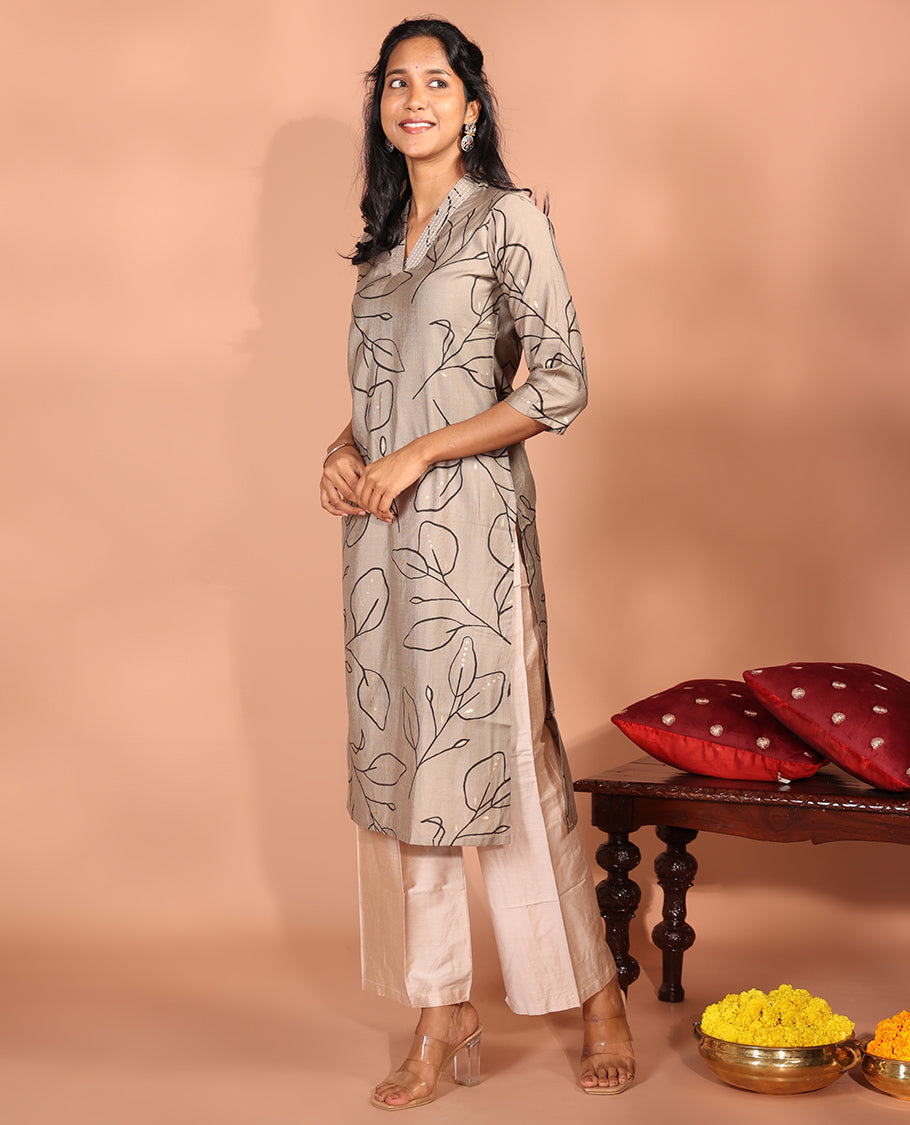 Grey Vatican Readymade Kurti