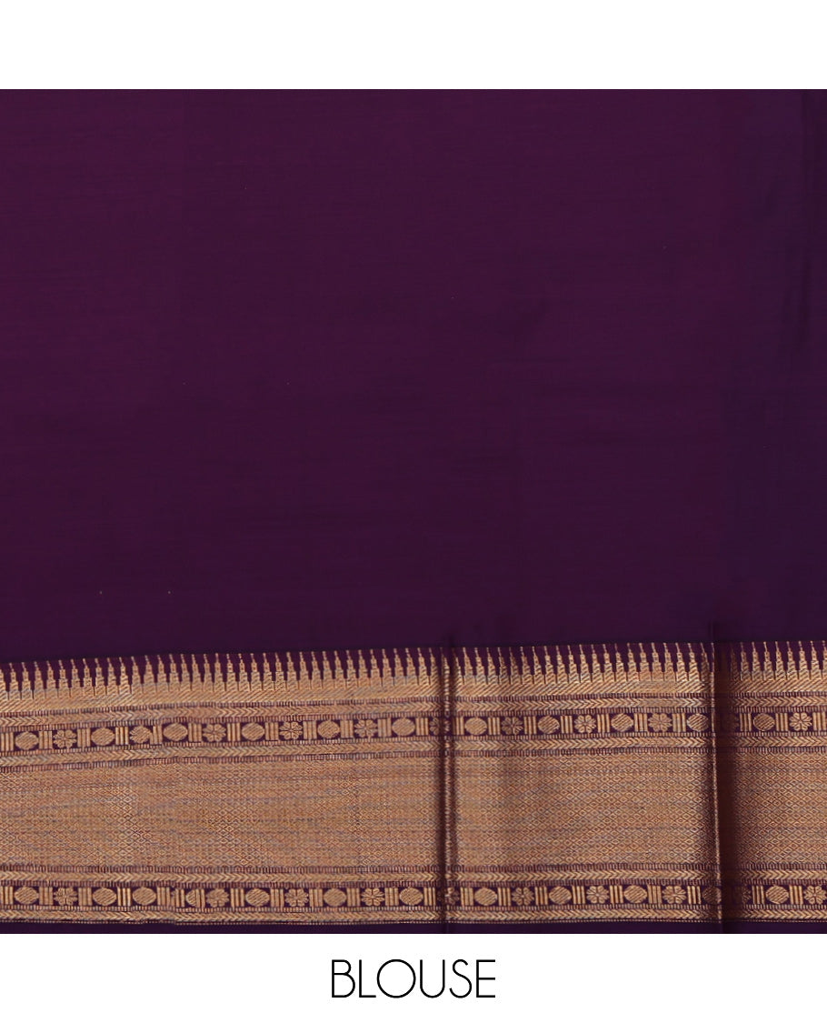 Yellow Budget Silk Saree, Subtly Sparkled with Zari Buttas on Its Body, Complemented by a Contrast Traditional Zari Design Border, Intricately Designed Pallu, and Paired with a Contrast Blouse
