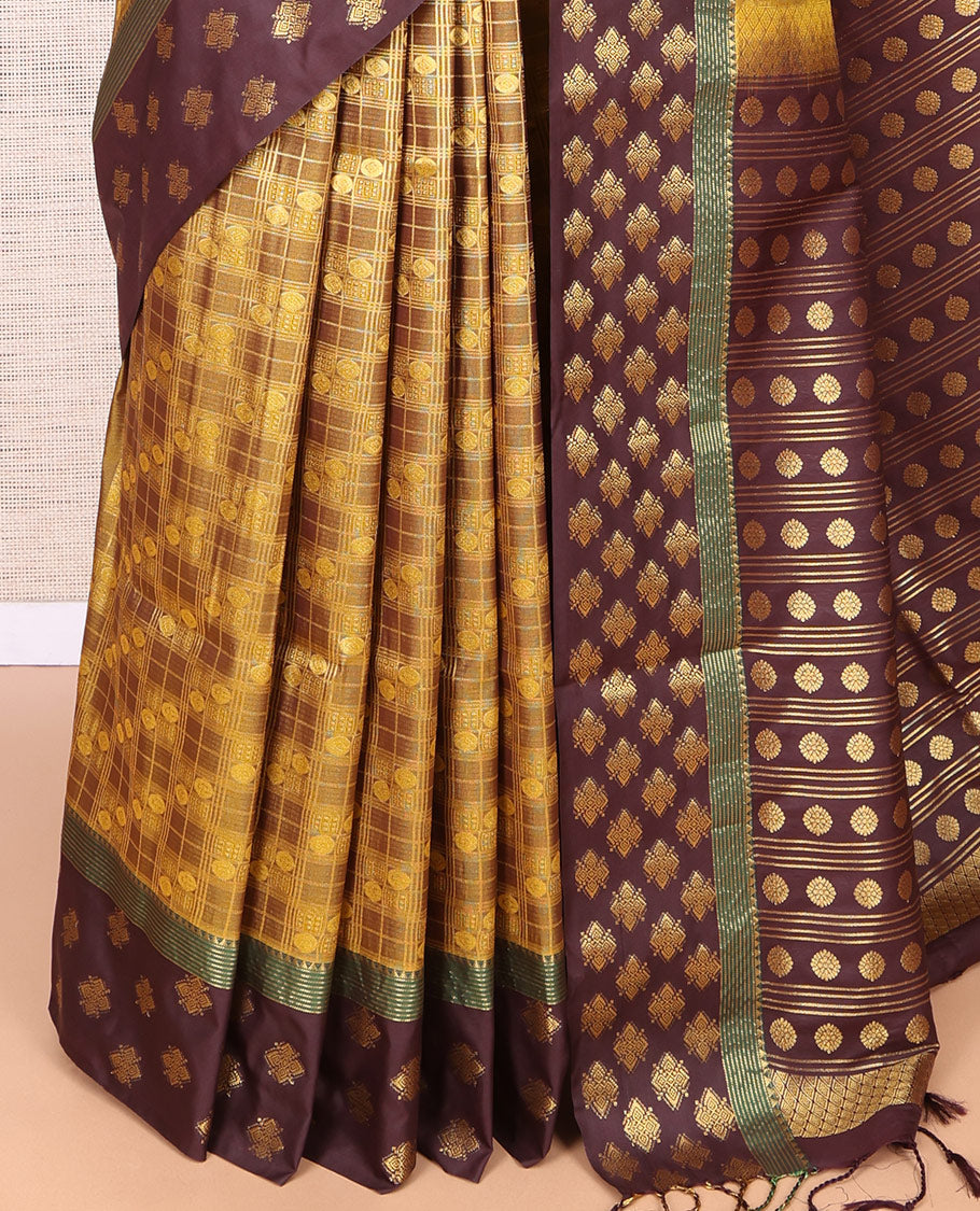 Mustard Budget Silk Saree