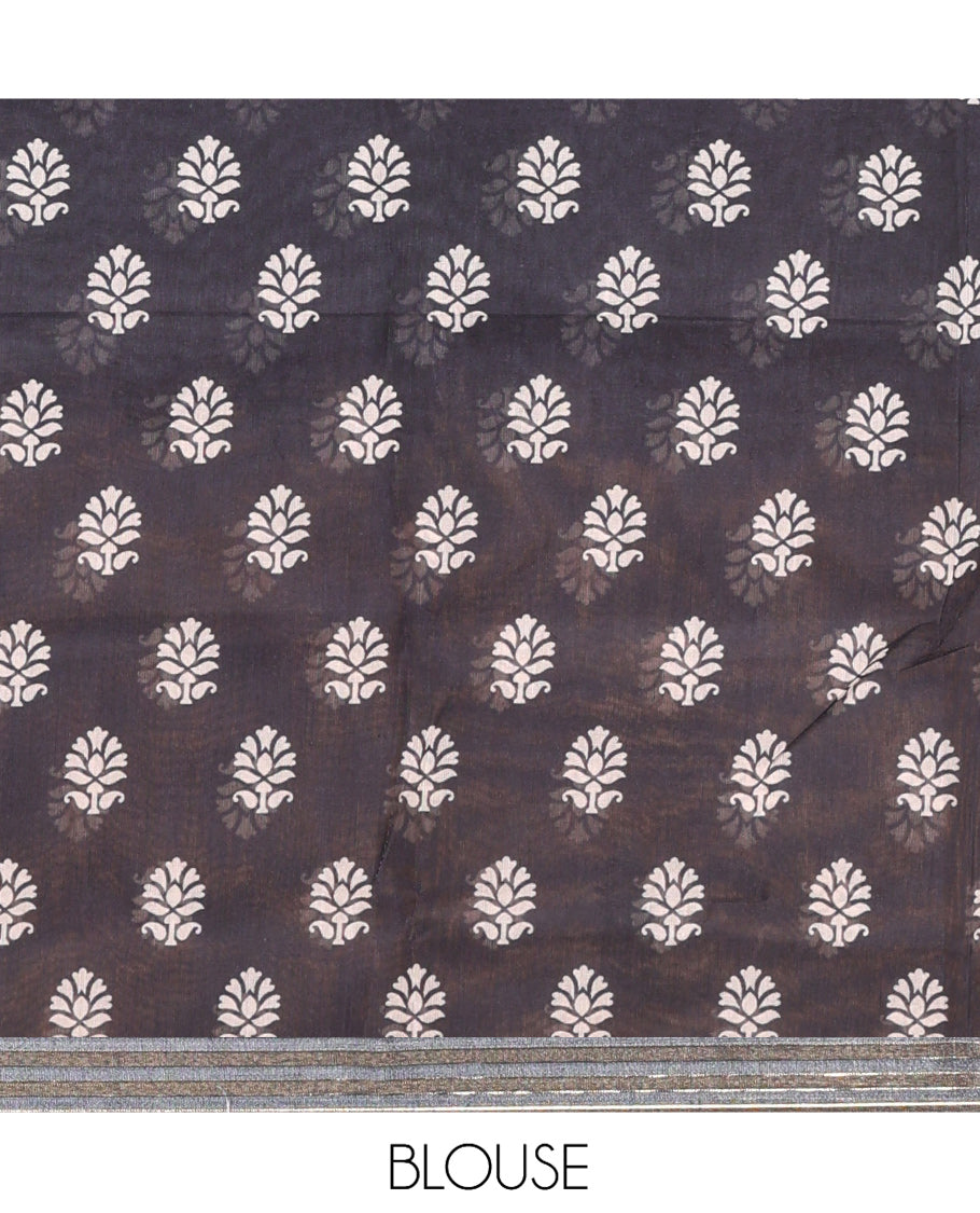 Chikku-Peacock Chanderi Cotton Saree