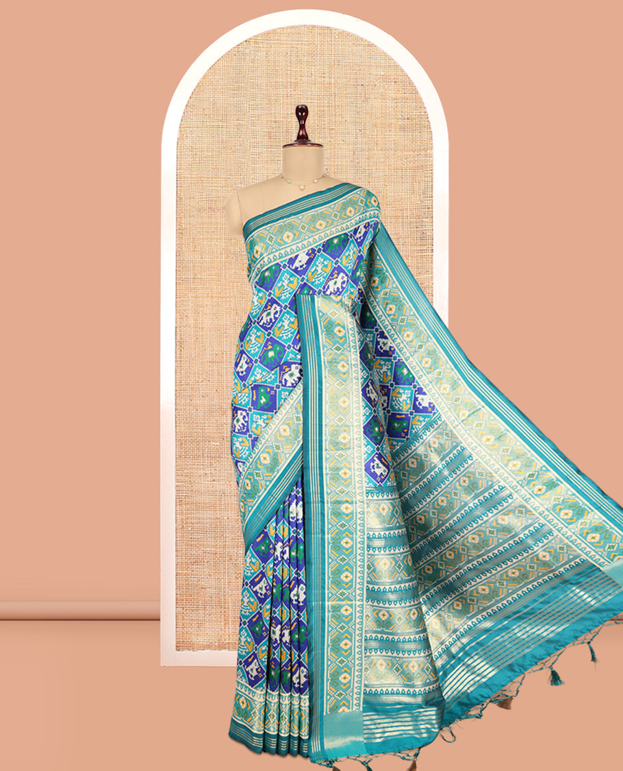 Blue Fancy Patola Saree