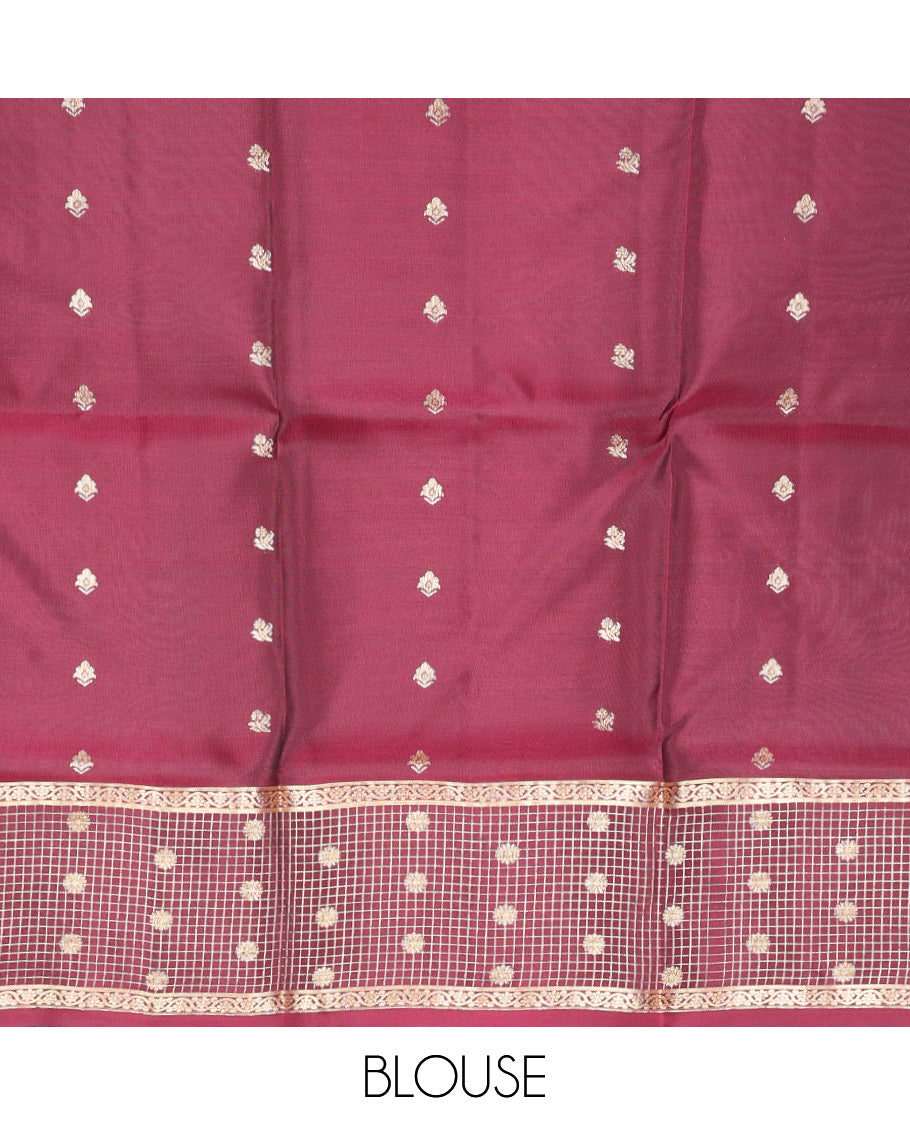 Grey Mayuri Lite Silk Mix Saree
