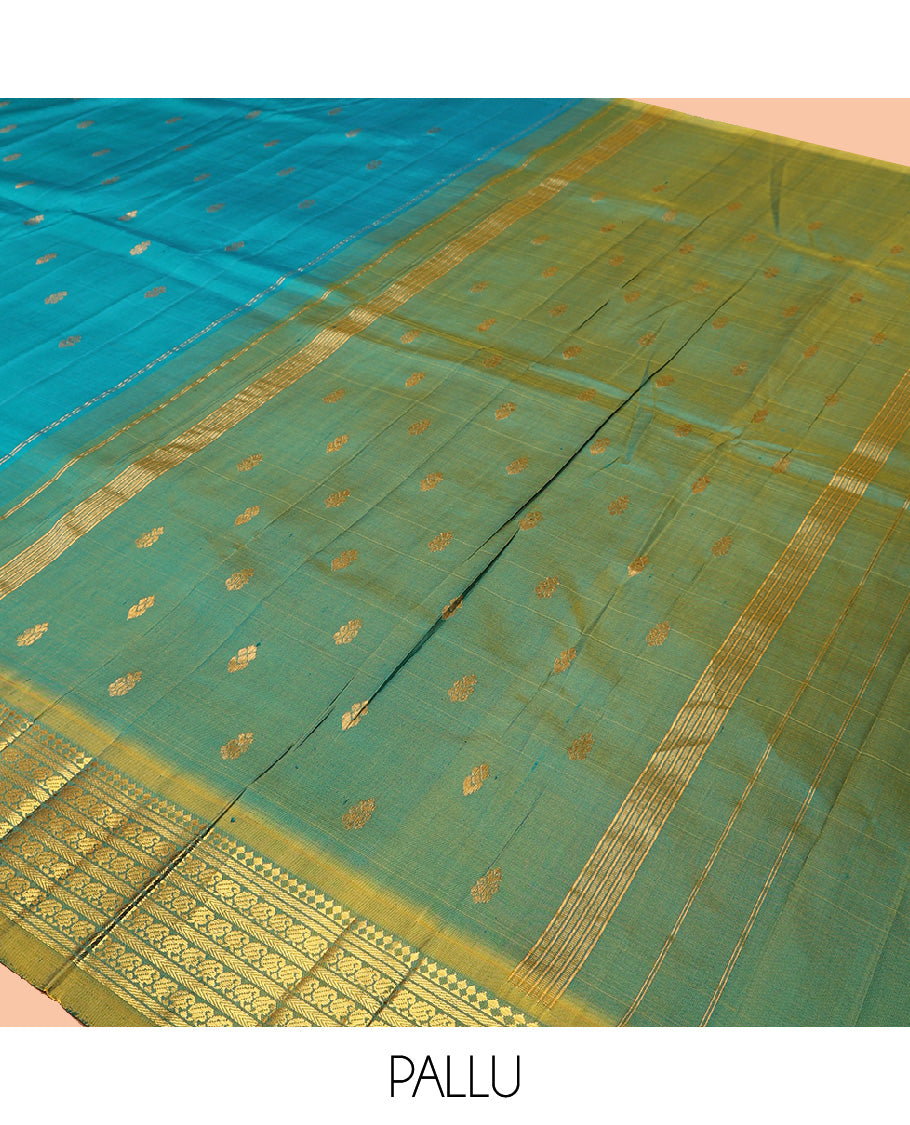Blue Kanchipuram Silk Saree