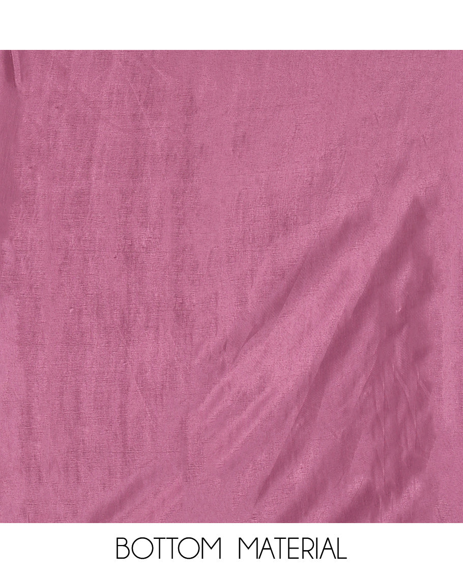 Multi-Color Shimmer Tissue Material Churidar, Embellished with Madras Checked Neckwork Top, a Contrast Bottom, and a Sequins Striped Dupatta