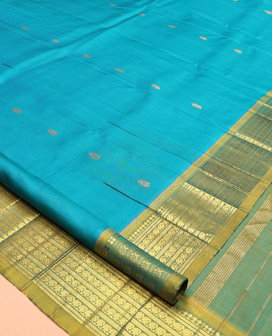Blue Kanchipuram Silk Saree