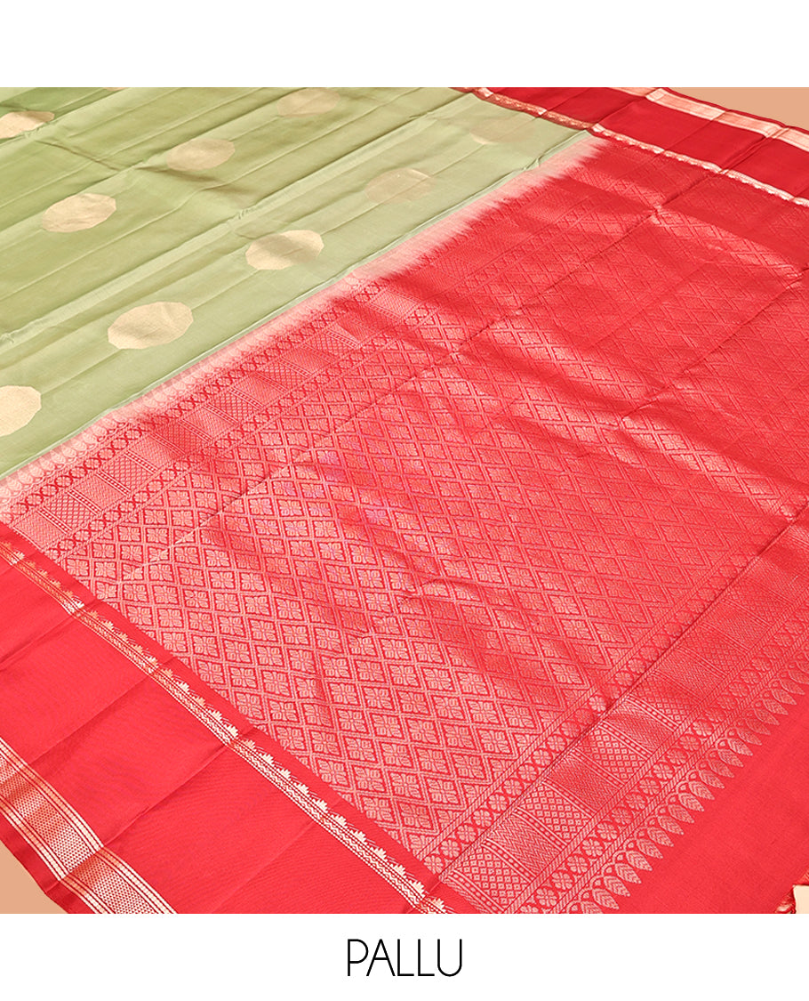 Green Mayuri Soft Silk Saree