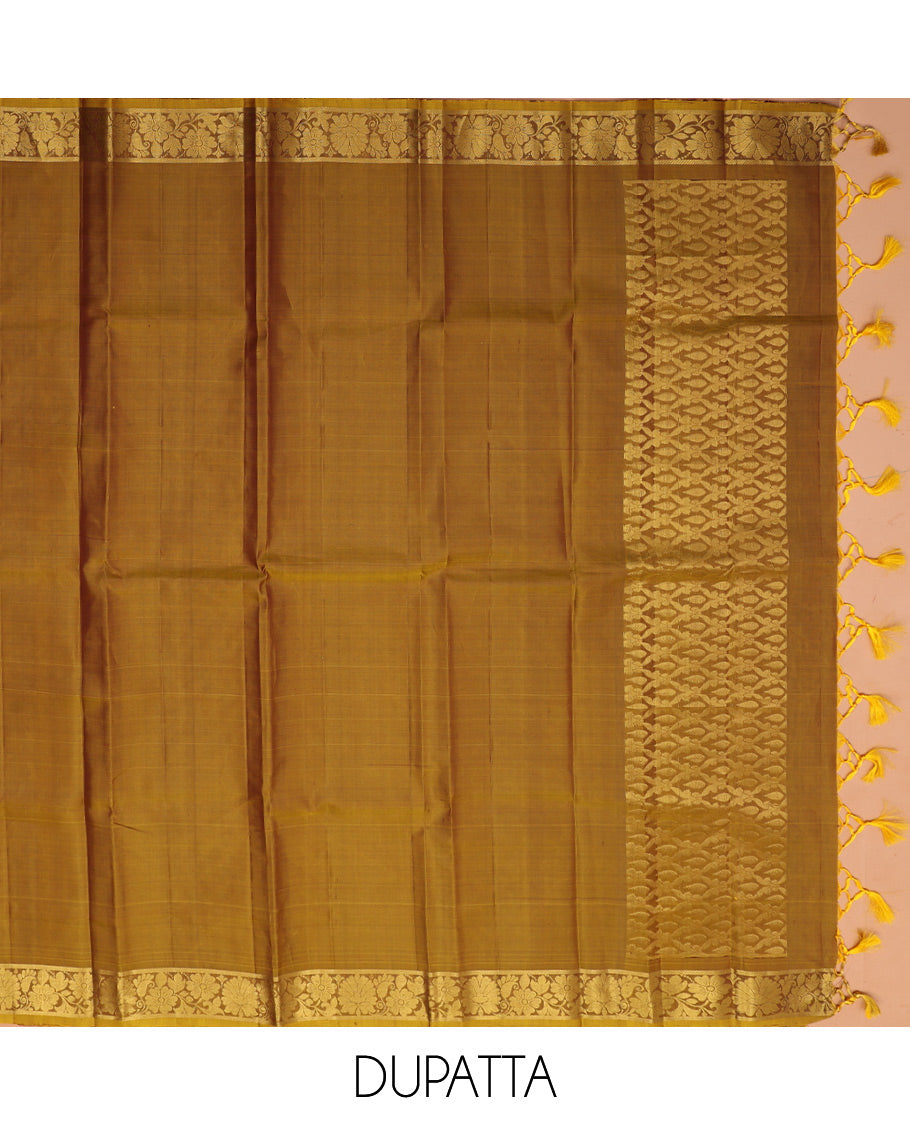 Black Pure-Silk Half-Saree
