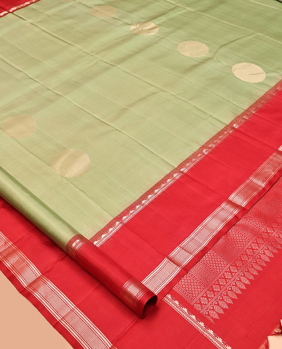 Green Mayuri Soft Silk Saree