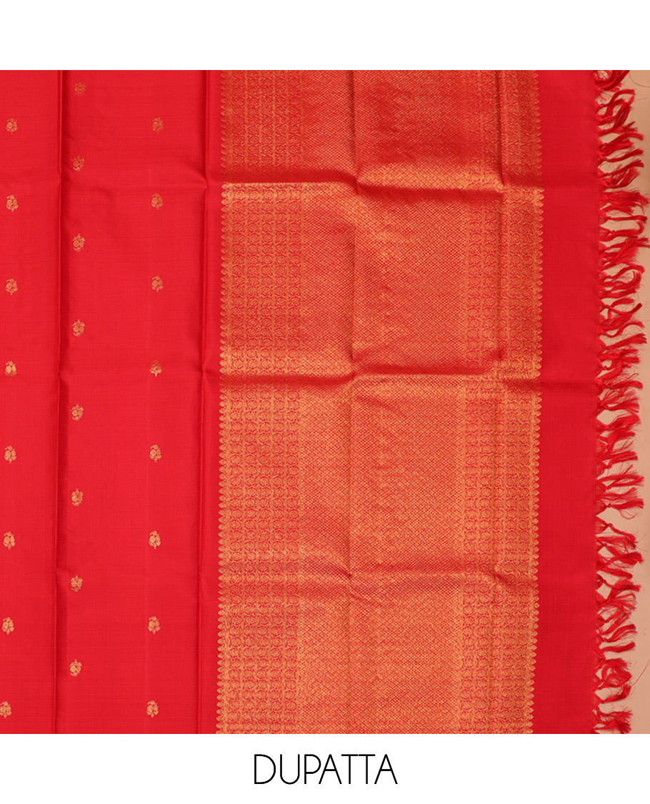 Pink Pure Silk Half-Saree