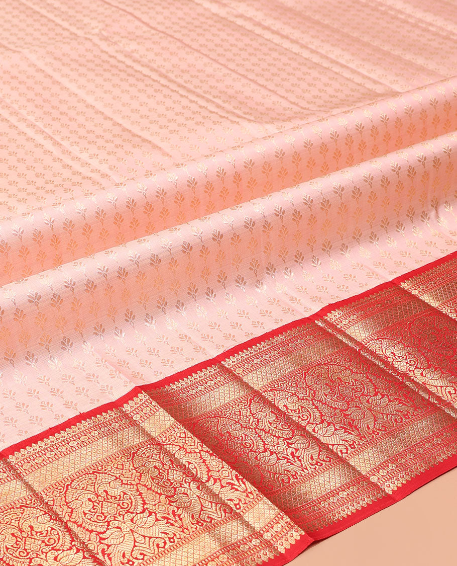 Pink Pure Silk Half-Saree