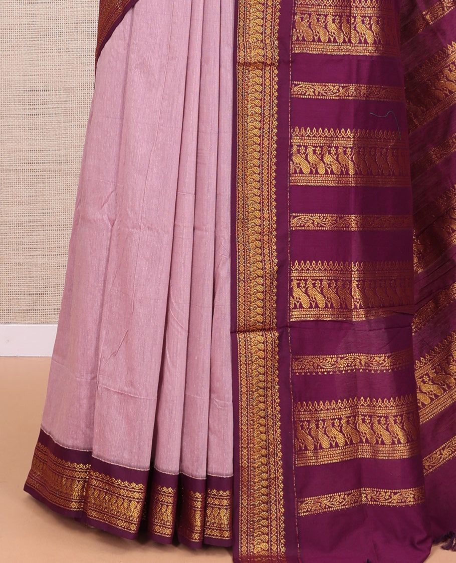 Pink Kalyani Cotton Saree