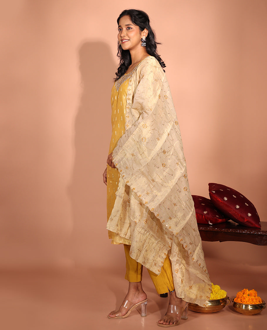 Yellow Tissue Readymade Suit