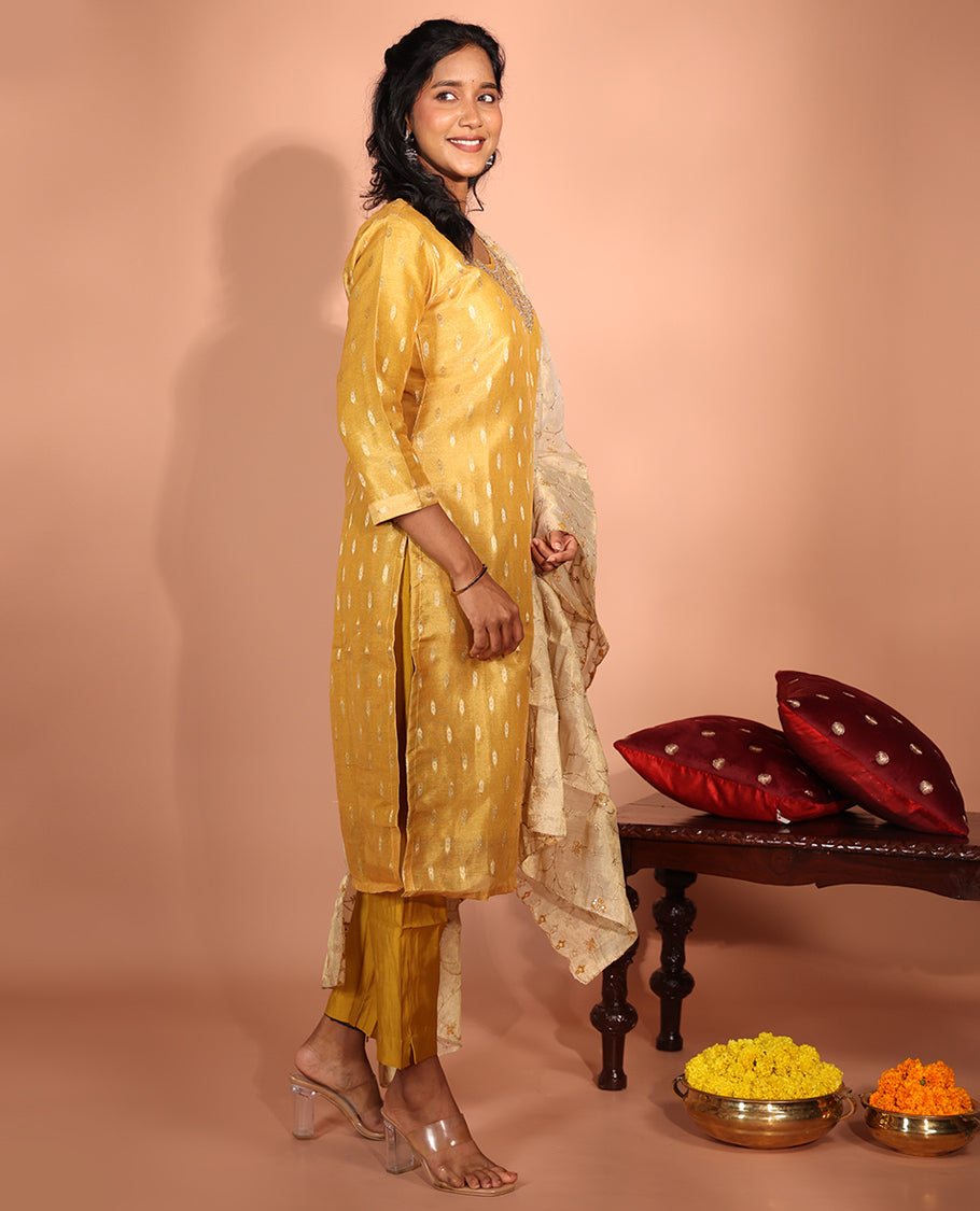 Yellow Tissue Readymade Suit