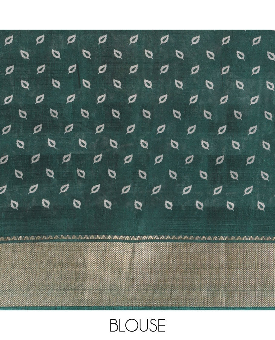 Purple kalamkari-style round peocock & floral vine printed dola silk saree,contrast chevron zari border & peacock pallu