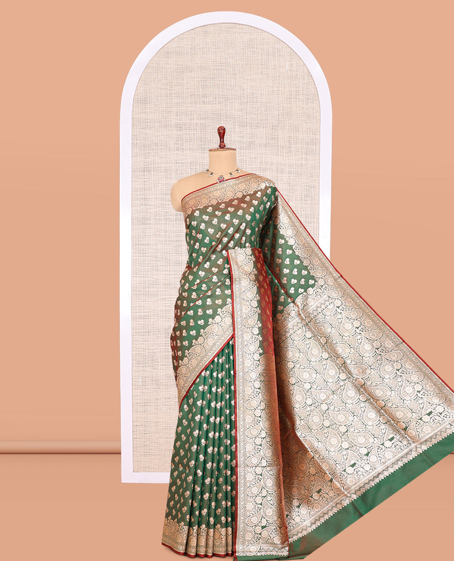 Green Banaras Nylon Saree