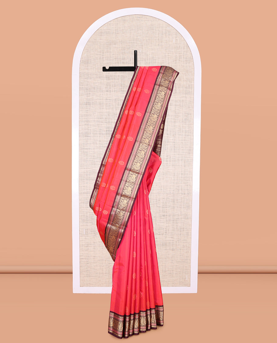 Pink Kanchipuram Silk Saree