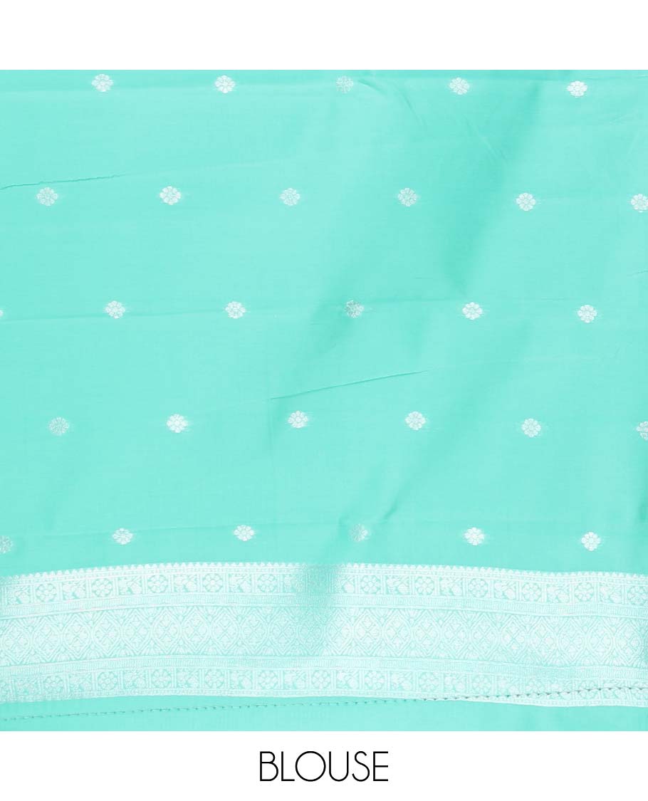 Yellow checked, floral design litchi silk saree with contrast rettai pettu zari design border & checked floral design pallu