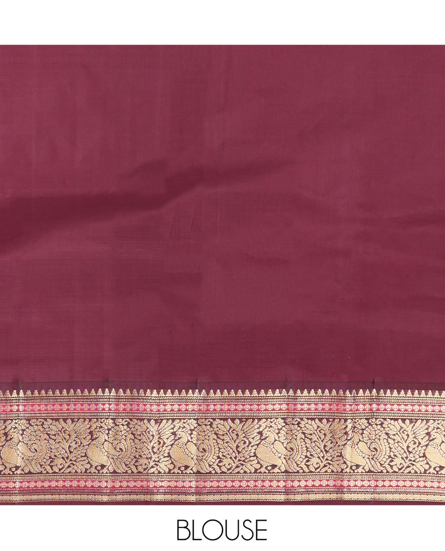 Pink Kanchipuram Silk Saree