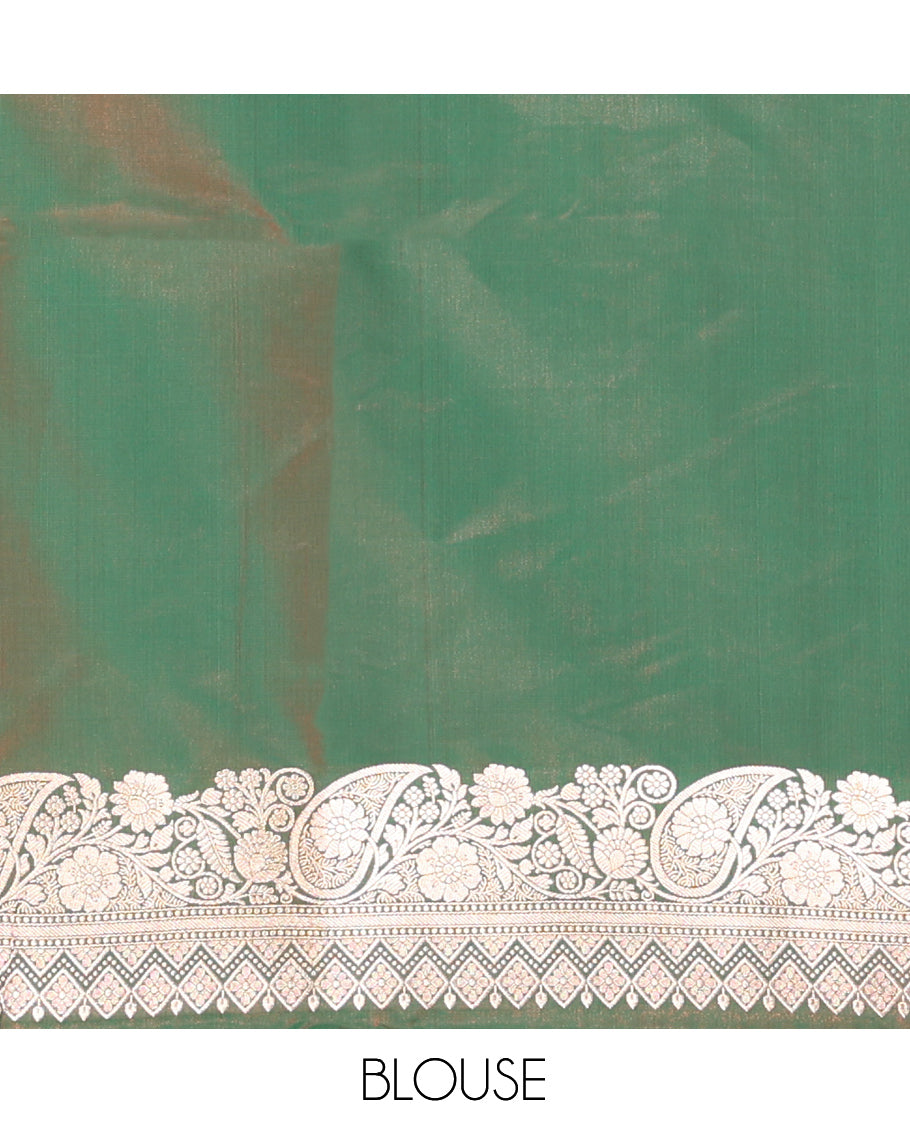 Green Banaras Nylon Saree