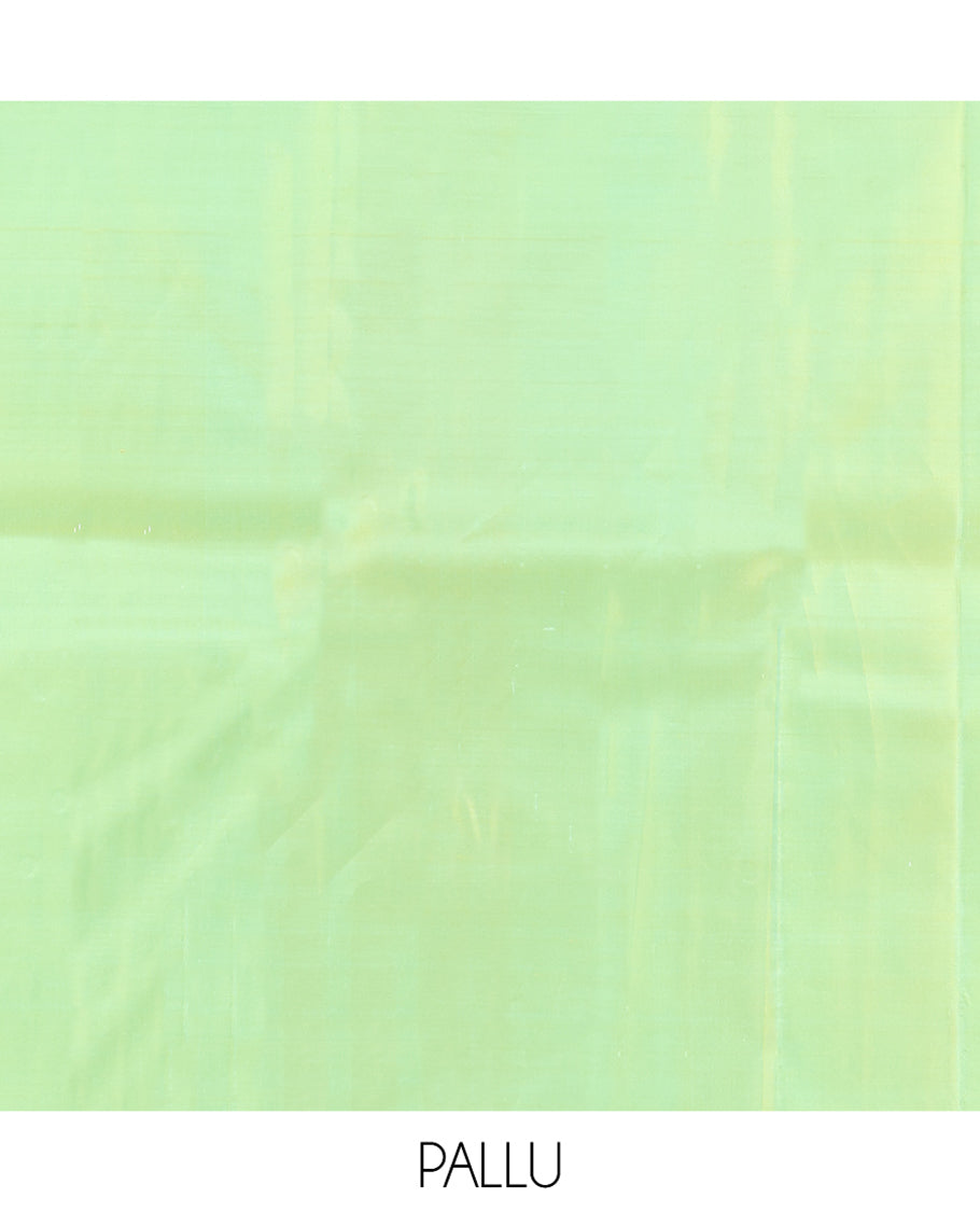 Turquoise Kanchipuram Silk Saree