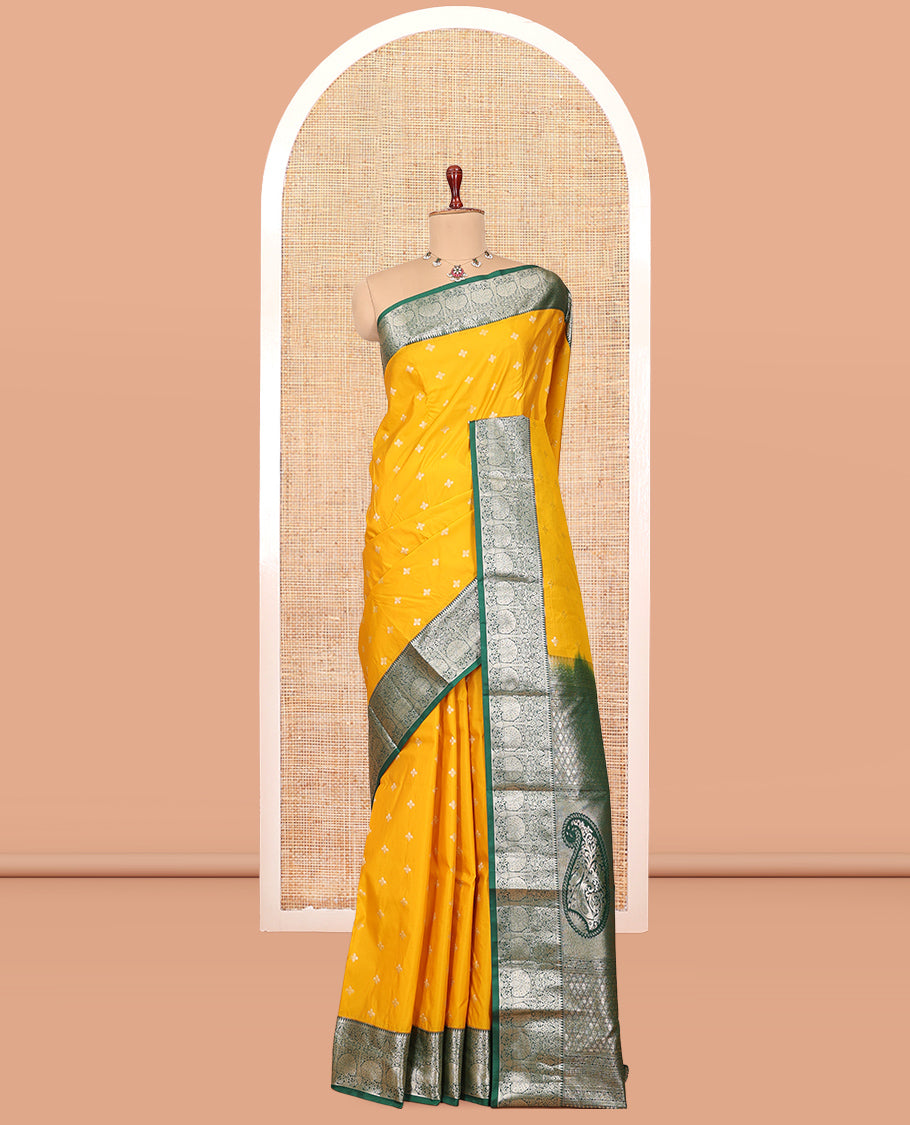 Yellow Budget Silk Saree