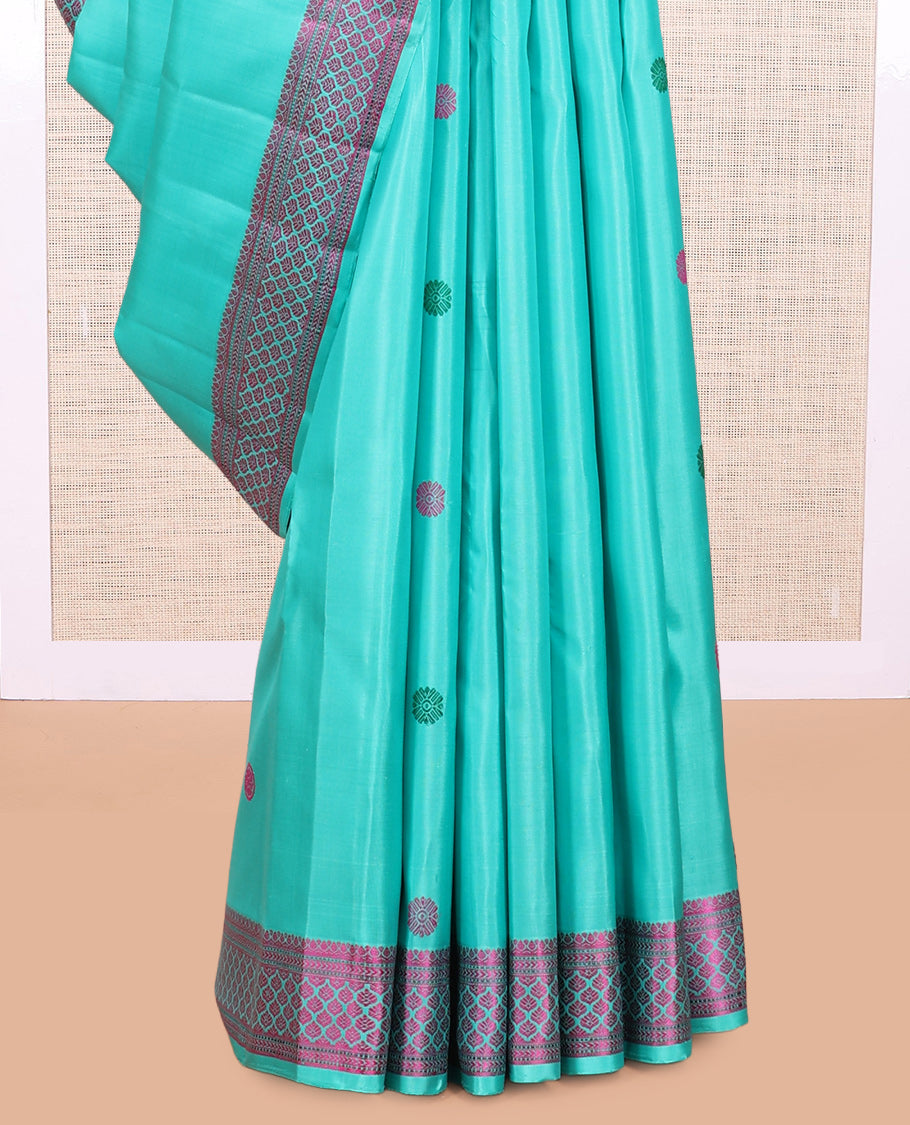 Blue Kanchipuram Silk Saree