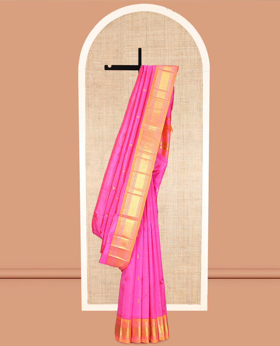 Pink Kanchipuram Silk Saree
