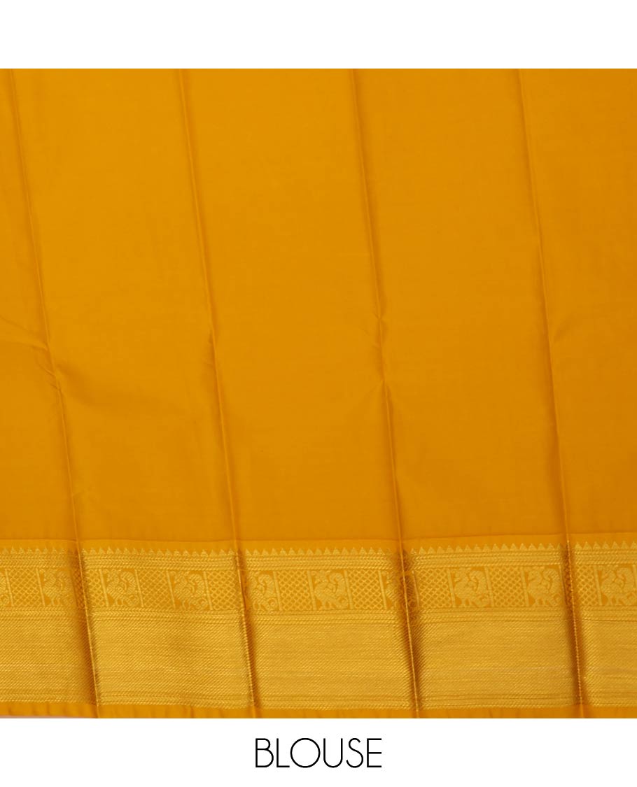 Maroon butta enclosed checked gift saree, contrast traditional zari design border, and jaal pallu