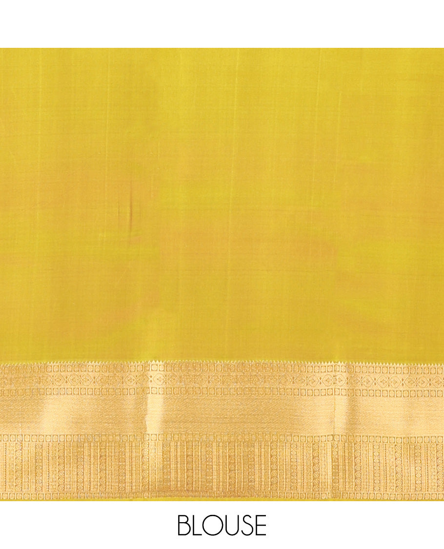 Red zari buttas Vasundhara silk mix, contrast traditional zari design border, and jaal pallu