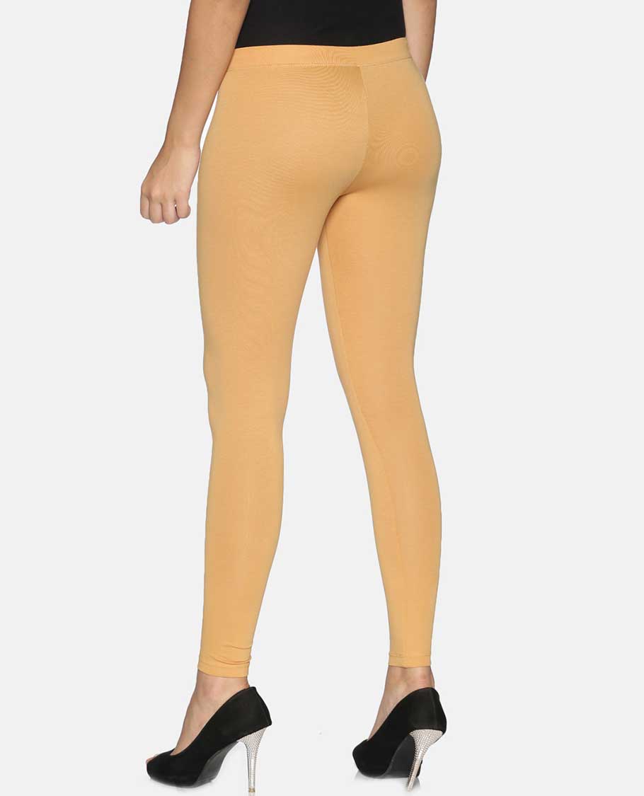 Carmel custard plain design Twin Birds Legging
