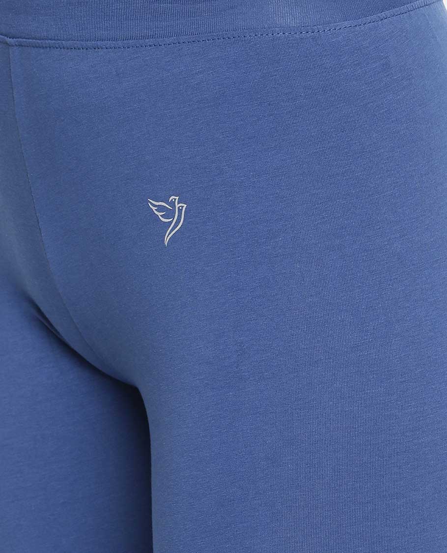Blue plain twin birds legging