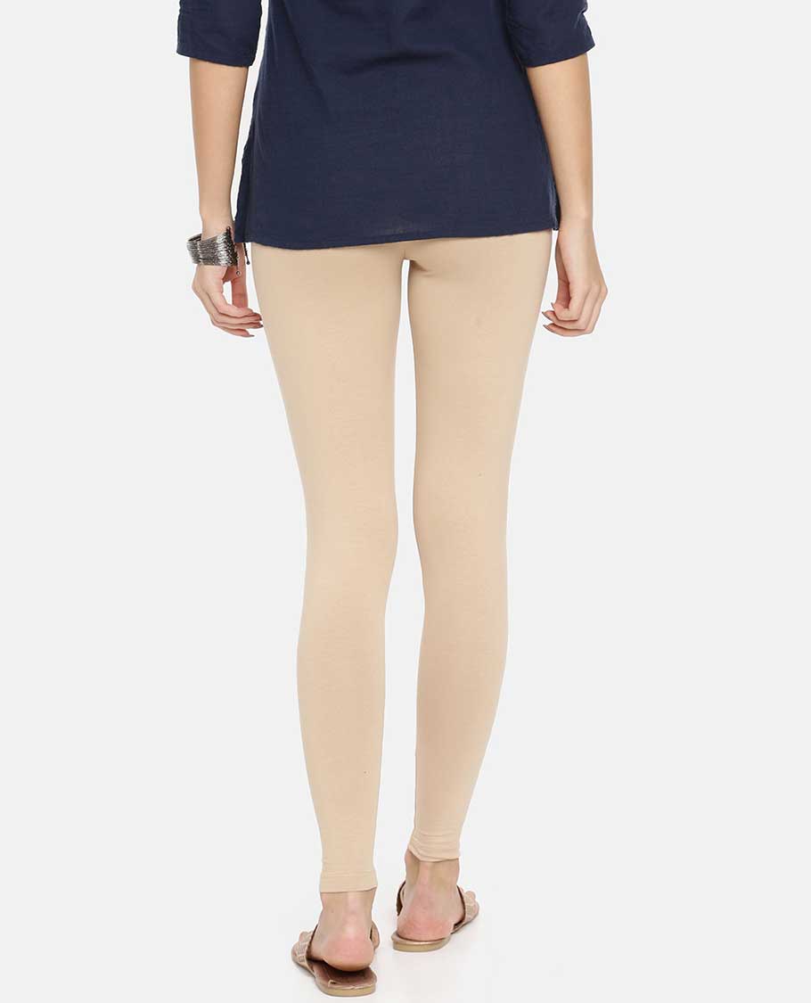 Butter Scotch plain design Twin Birds Legging