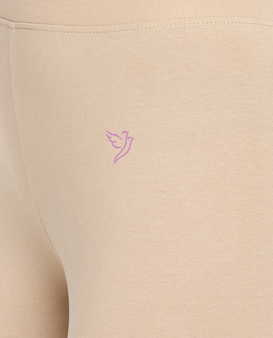 Butter Scotch plain design Twin Birds Legging