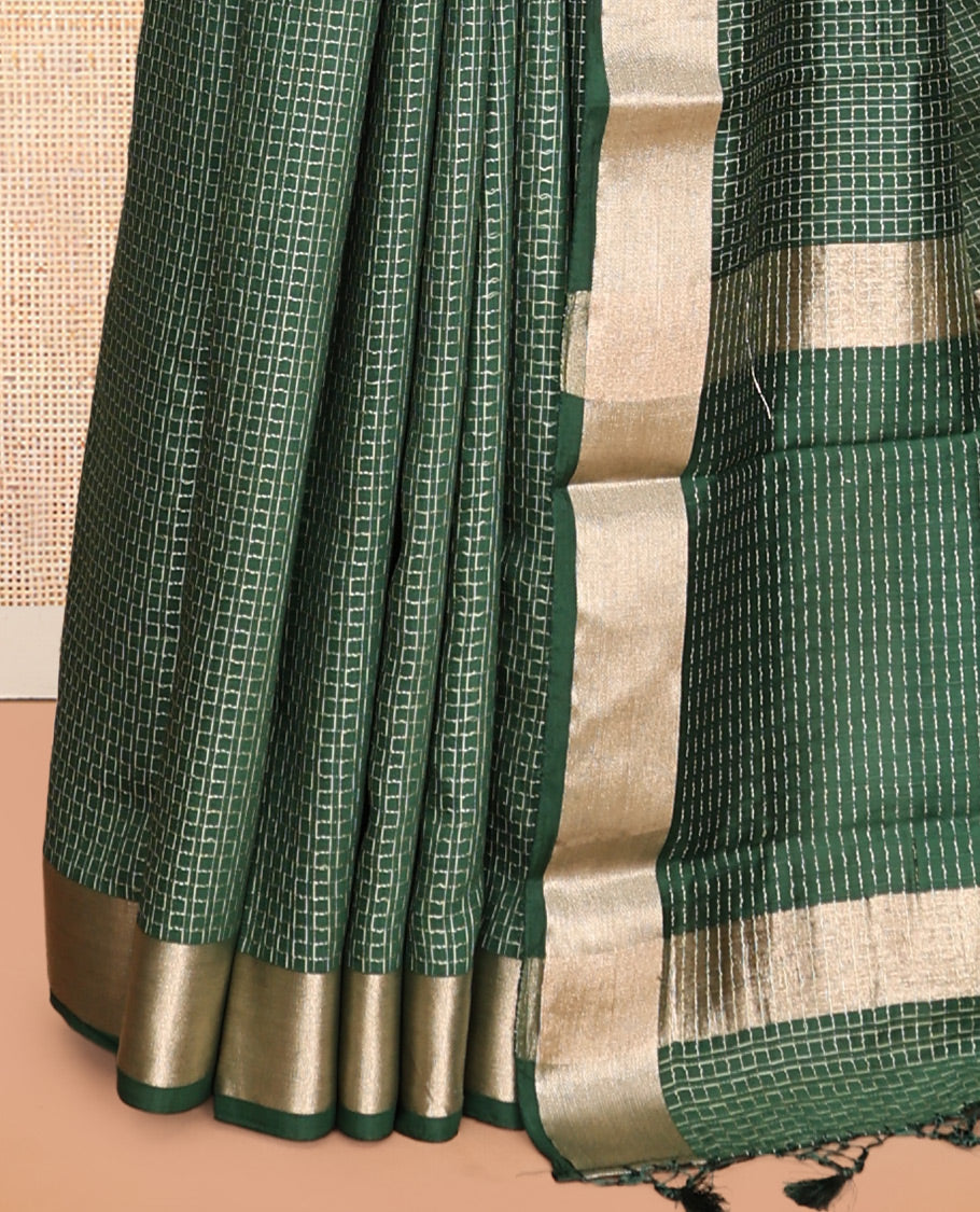 Green Assam Silk Saree