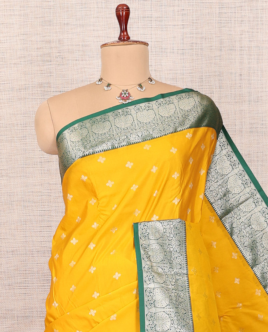 Yellow Budget Silk Saree