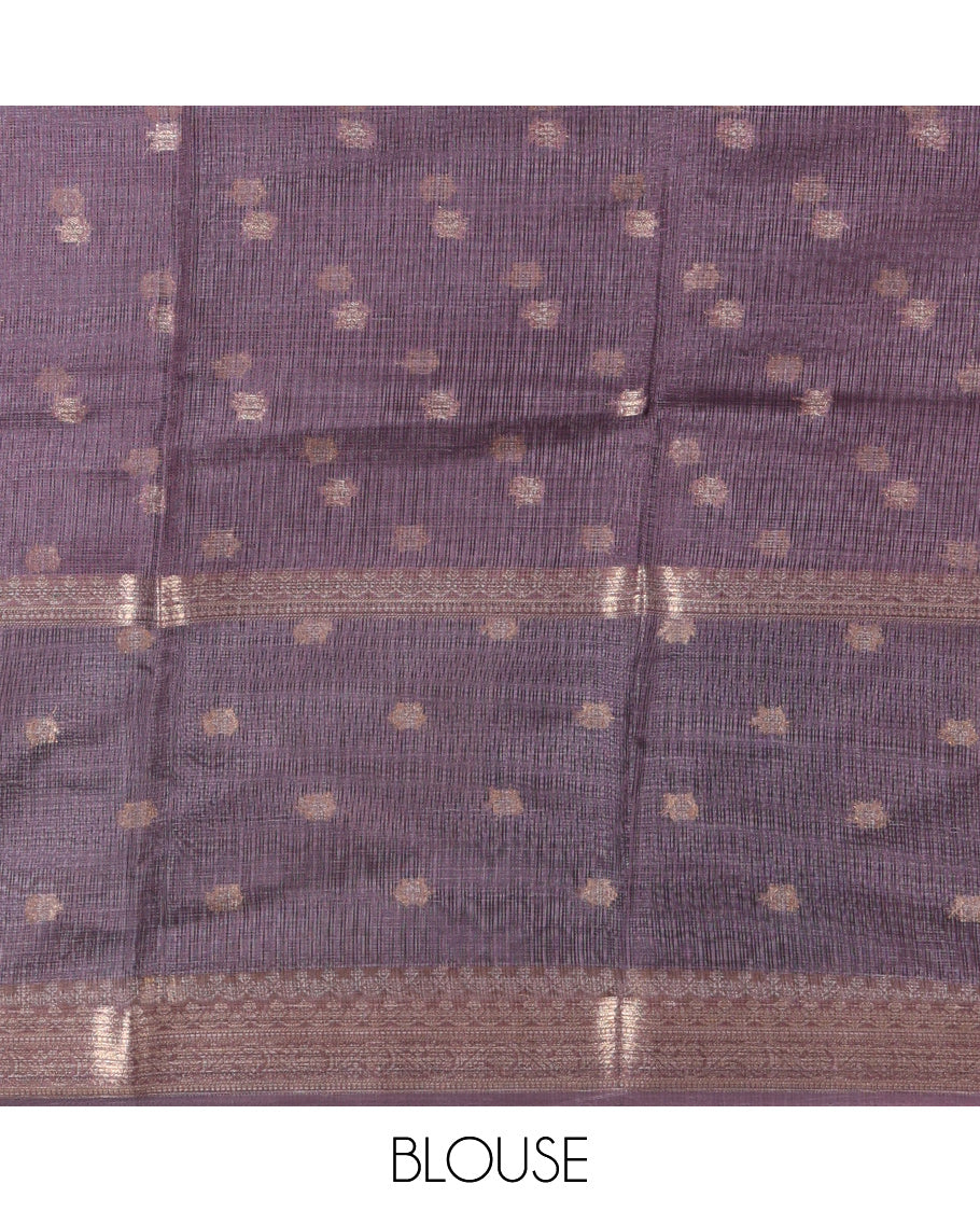 Peacock Green Kota Chex Saree