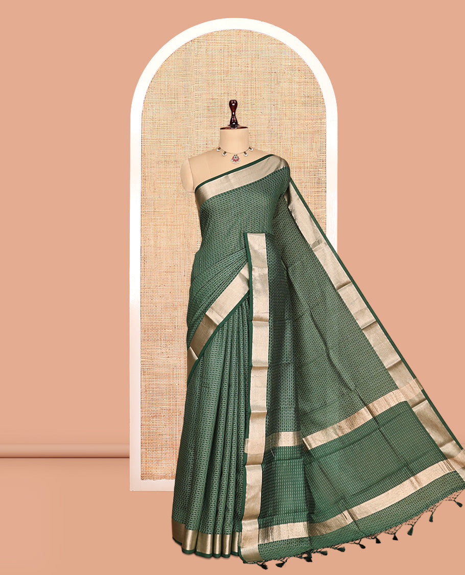 Green Assam Silk Saree