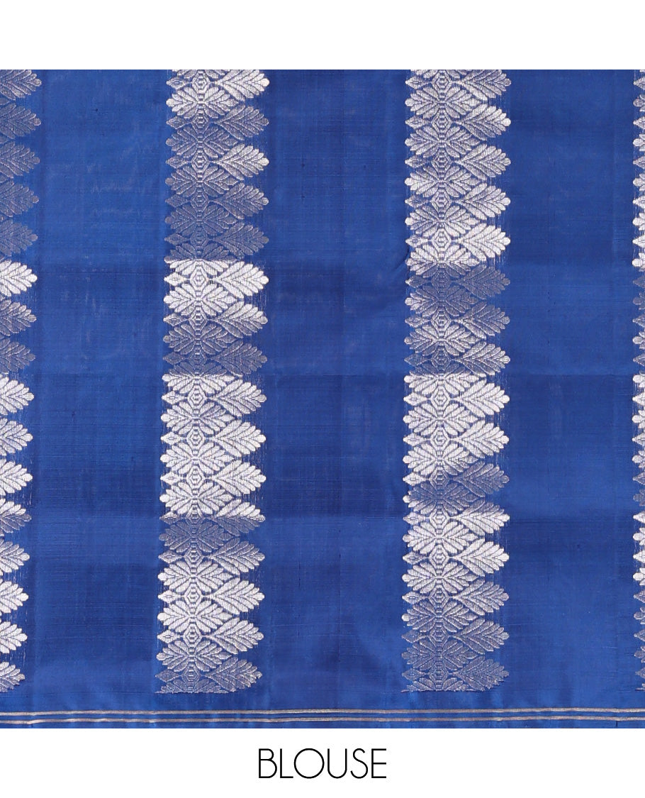 Blue Mayuri Soft Silk Saree