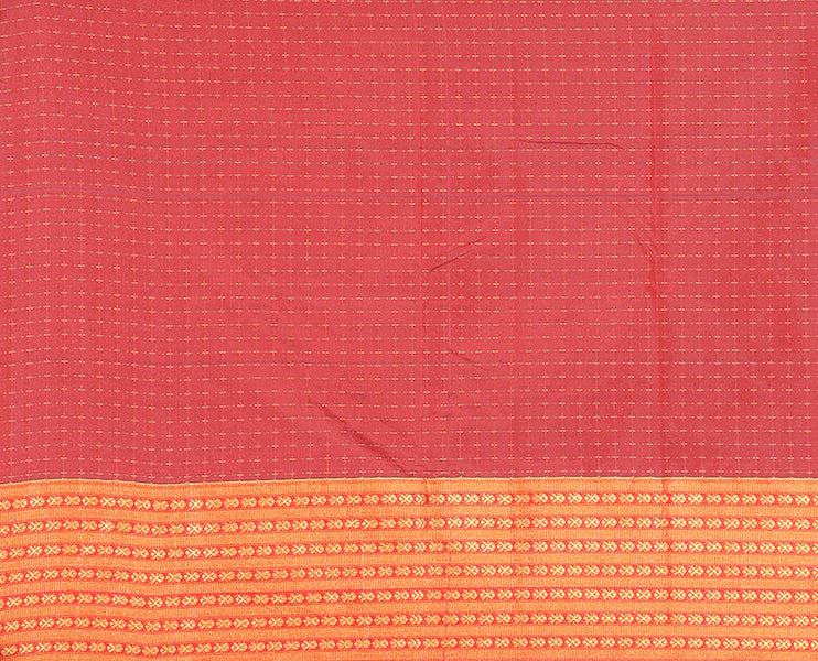 Navy blue thread butta all over body semi soft silk , contrast traditional border , contrast lining chit pallu