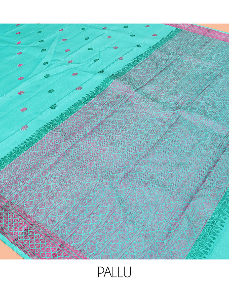 Blue Kanchipuram Silk Saree