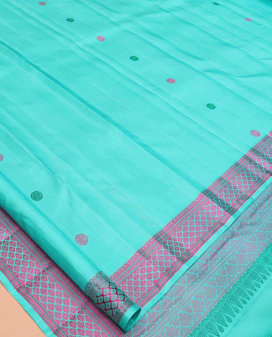 Blue Kanchipuram Silk Saree